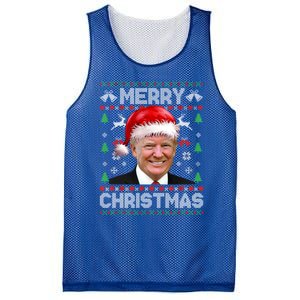 Funny Donald Trump Merry Christmas Family Ugly Xmas Meaningful Gift Mesh Reversible Basketball Jersey Tank