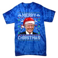 Funny Donald Trump Merry Christmas Family Ugly Xmas Meaningful Gift Tie-Dye T-Shirt