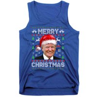 Funny Donald Trump Merry Christmas Family Ugly Xmas Meaningful Gift Tank Top