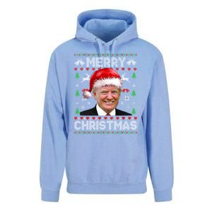 Funny Donald Trump Merry Christmas Family Ugly Xmas Meaningful Gift Unisex Surf Hoodie