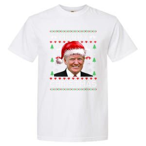 Funny Donald Trump Merry Christmas Family Ugly Xmas Meaningful Gift Garment-Dyed Heavyweight T-Shirt