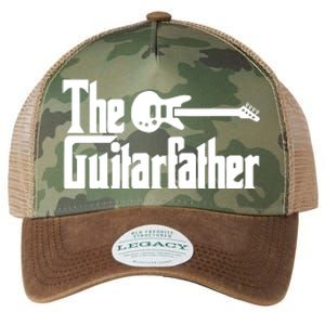 Fathers Day The Guitarfather Musician Guitarist Dad Gift Legacy Tie Dye Trucker Hat