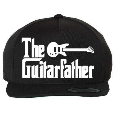 Fathers Day The Guitarfather Musician Guitarist Dad Gift Wool Snapback Cap