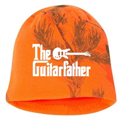 Fathers Day The Guitarfather Musician Guitarist Dad Gift Kati - Camo Knit Beanie