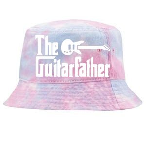 Fathers Day The Guitarfather Musician Guitarist Dad Gift Tie-Dyed Bucket Hat