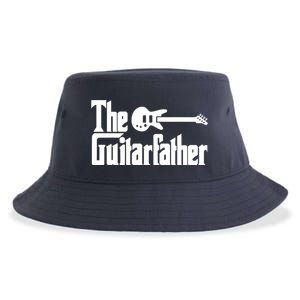 Fathers Day The Guitarfather Musician Guitarist Dad Gift Sustainable Bucket Hat