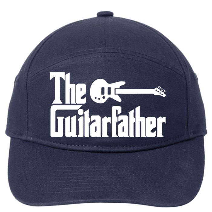 Fathers Day The Guitarfather Musician Guitarist Dad Gift 7-Panel Snapback Hat