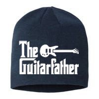 Fathers Day The Guitarfather Musician Guitarist Dad Gift Sustainable Beanie