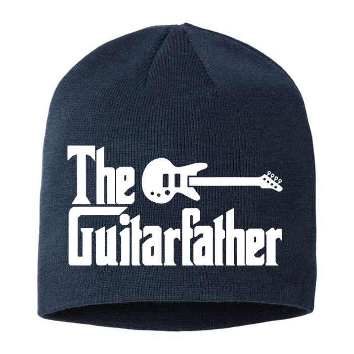 Fathers Day The Guitarfather Musician Guitarist Dad Gift Sustainable Beanie