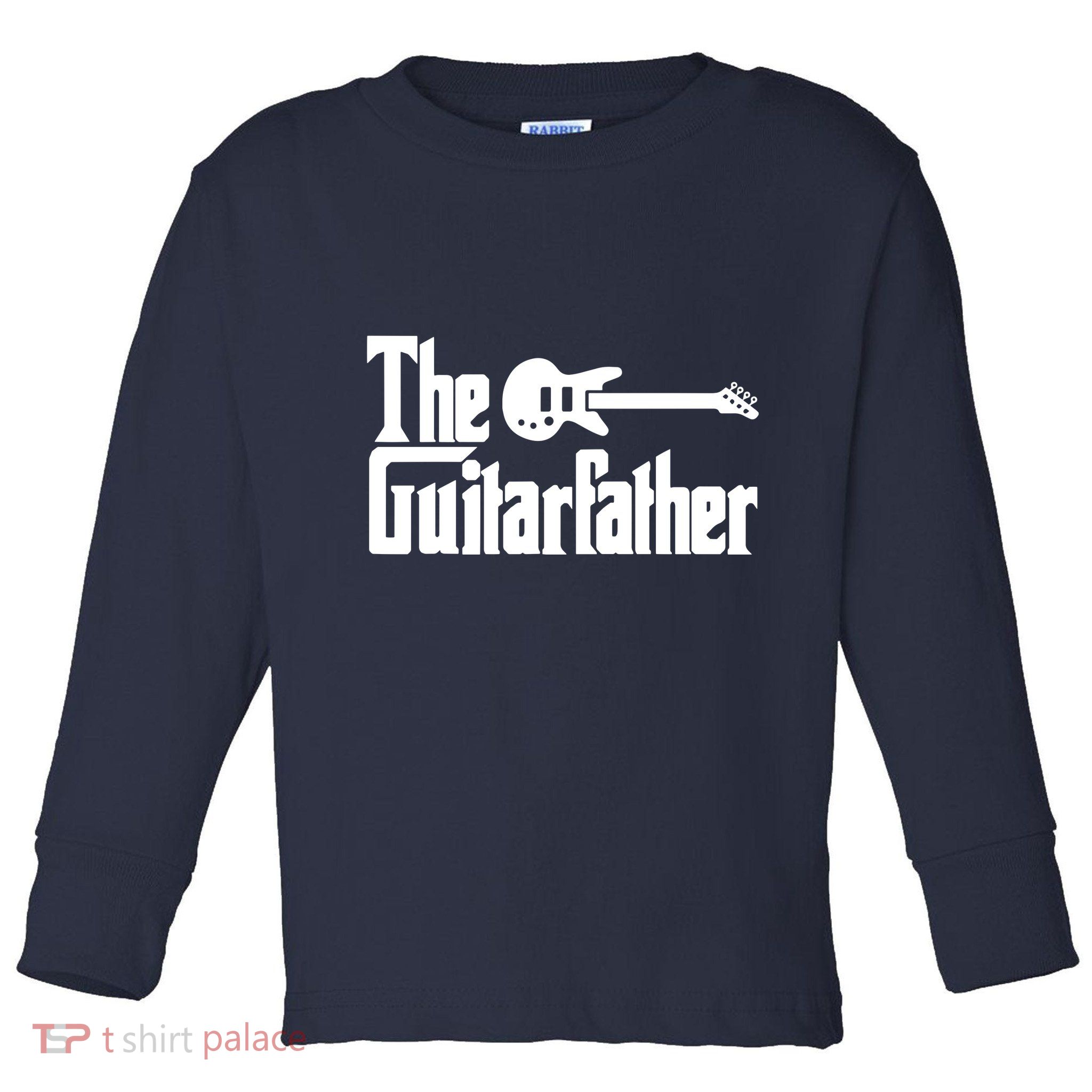 Fathers Day The Guitarfather Musician Guitarist Dad Gift Toddler Long Sleeve Shirt