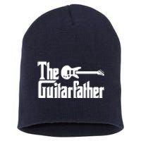 Fathers Day The Guitarfather Musician Guitarist Dad Gift Short Acrylic Beanie