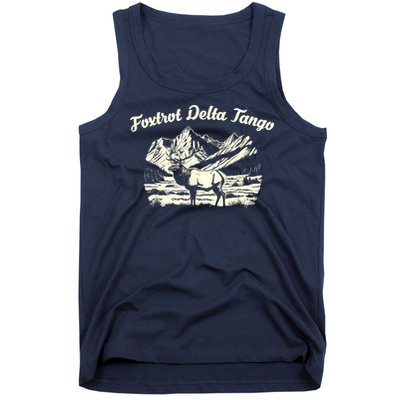 Foxtrots Deltas Tangos Funny Deer Foxtrots Deltas Tango Tank Top