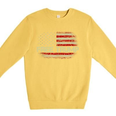 Free Donald Trump Republican Support Premium Crewneck Sweatshirt