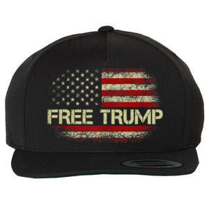 Free Donald Trump Republican Support Wool Snapback Cap