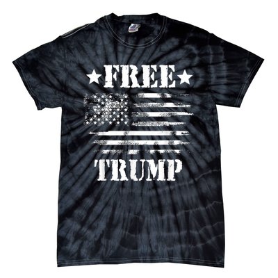 Free Donald Trump Republican Support Tie-Dye T-Shirt