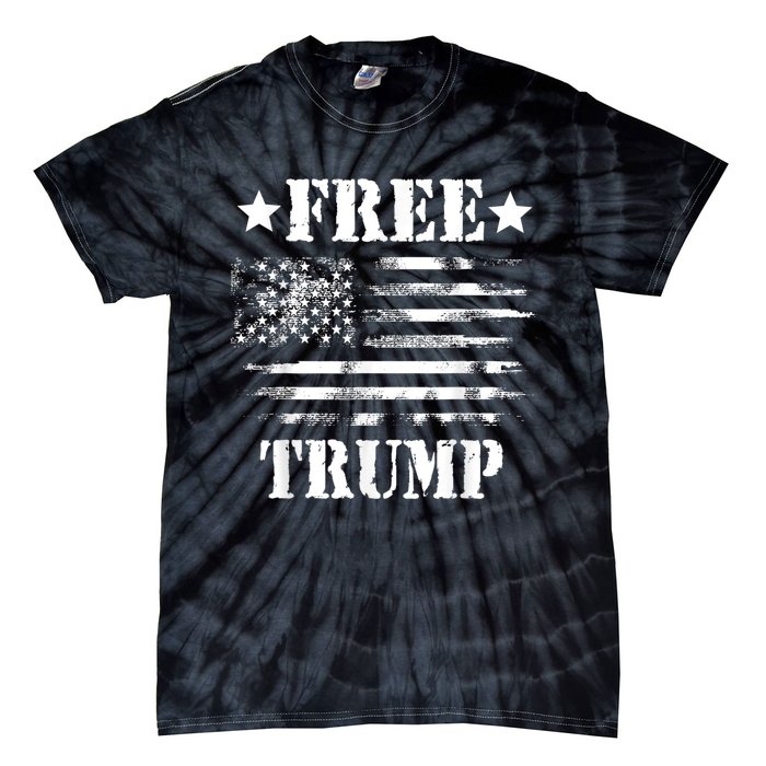 Free Donald Trump Republican Support Tie-Dye T-Shirt