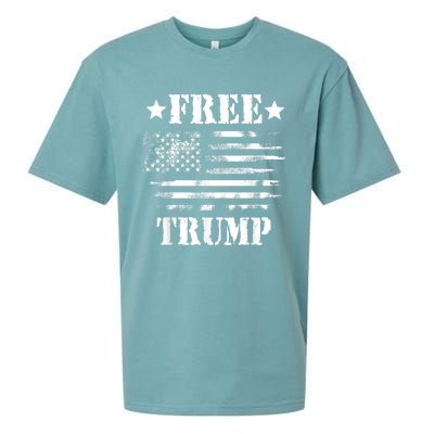 Free Donald Trump Republican Support Sueded Cloud Jersey T-Shirt