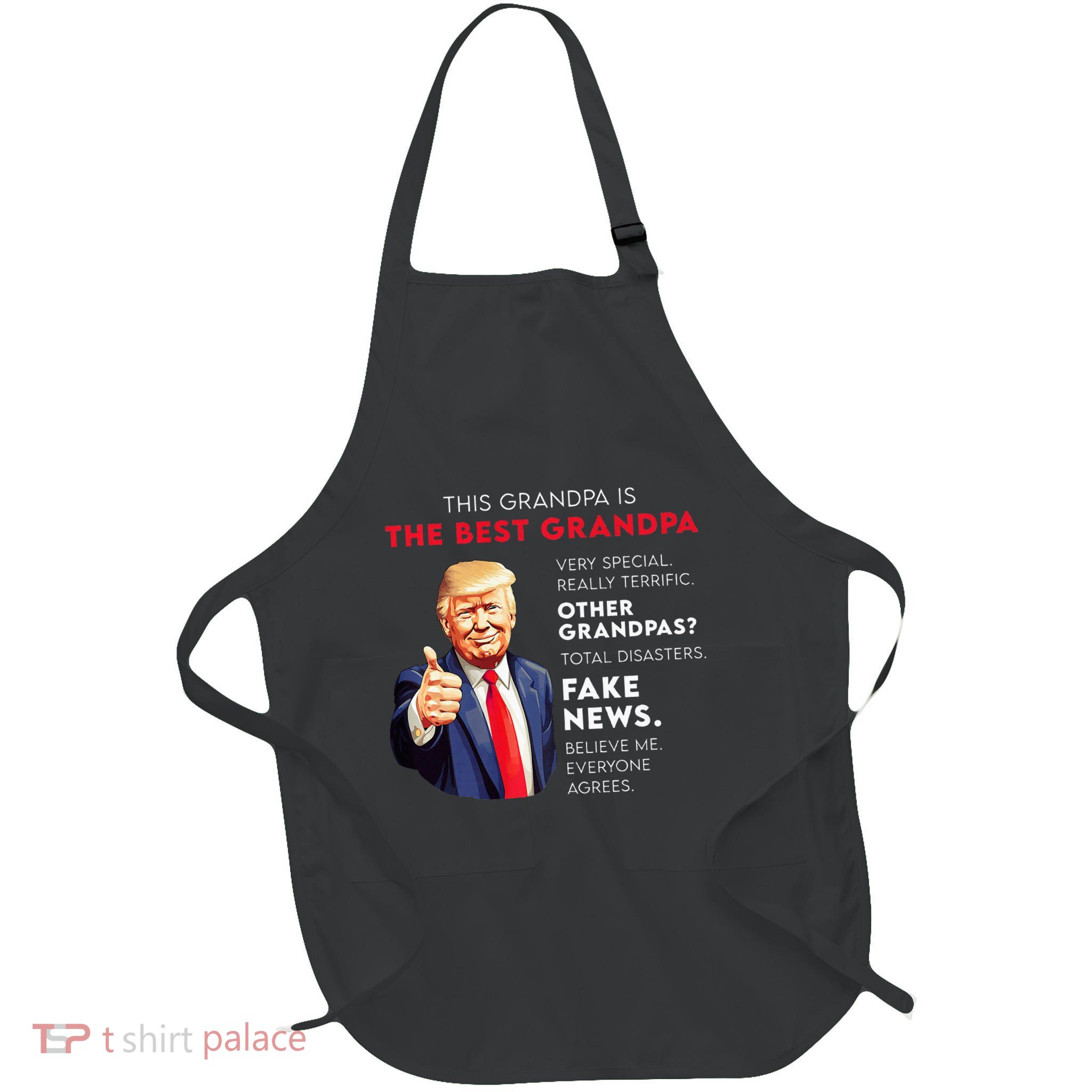 Funny Donald Trump Quote For Conservative Grandpa Full-Length Apron With Pockets