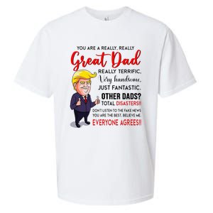 Funny Donald Trump YouRe A Great Dad Dad Life Sueded Cloud Jersey T-Shirt