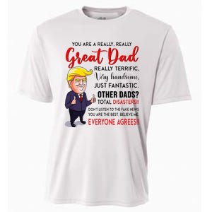 Funny Donald Trump YouRe A Great Dad Dad Life Cooling Performance Crew T-Shirt