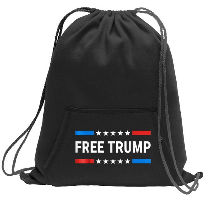 Free Donald Trump Republican Support Sweatshirt Cinch Pack Bag