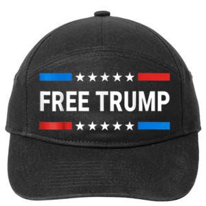 Free Donald Trump Republican Support 7-Panel Snapback Hat