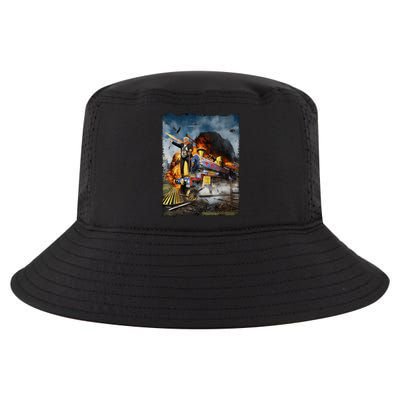 Funny Donald Trump 2024 Election All Aboard The Trump Train Gift Cool Comfort Performance Bucket Hat