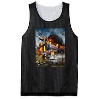 Funny Donald Trump 2024 Election All Aboard The Trump Train Gift Mesh Reversible Basketball Jersey Tank