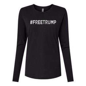 Free Donald Trump Republican Support Womens Cotton Relaxed Long Sleeve T-Shirt