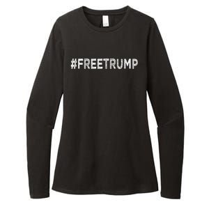 Free Donald Trump Republican Support Womens CVC Long Sleeve Shirt