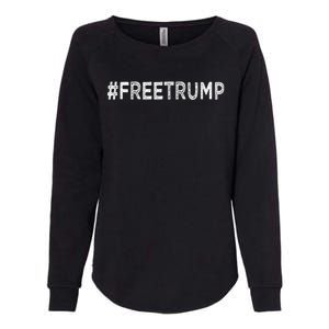 Free Donald Trump Republican Support Womens California Wash Sweatshirt