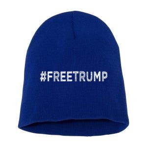 Free Donald Trump Republican Support Short Acrylic Beanie