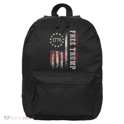 Free Donald Trump Republican Support Pro Trump American Flag 16 in Basic Backpack