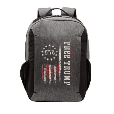 Free Donald Trump Republican Support Pro Trump American Flag Vector Backpack