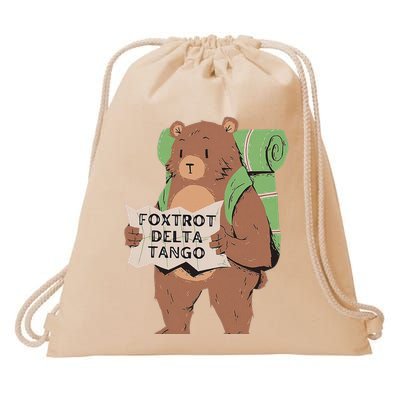 Foxtrots Delta Tangos Funny Foxtrots Delta Tangos Drawstring Bag