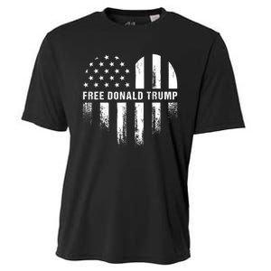 Free Donald Trump Republican Support Cooling Performance Crew T-Shirt