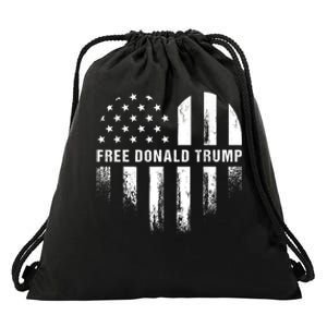 Free Donald Trump Republican Support Drawstring Bag