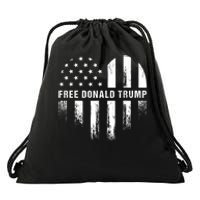 Free Donald Trump Republican Support Drawstring Bag