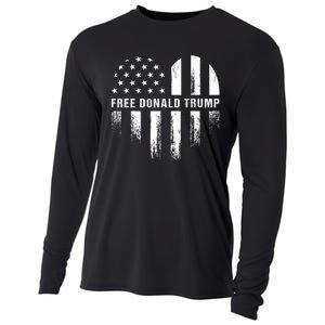 Free Donald Trump Republican Support Cooling Performance Long Sleeve Crew