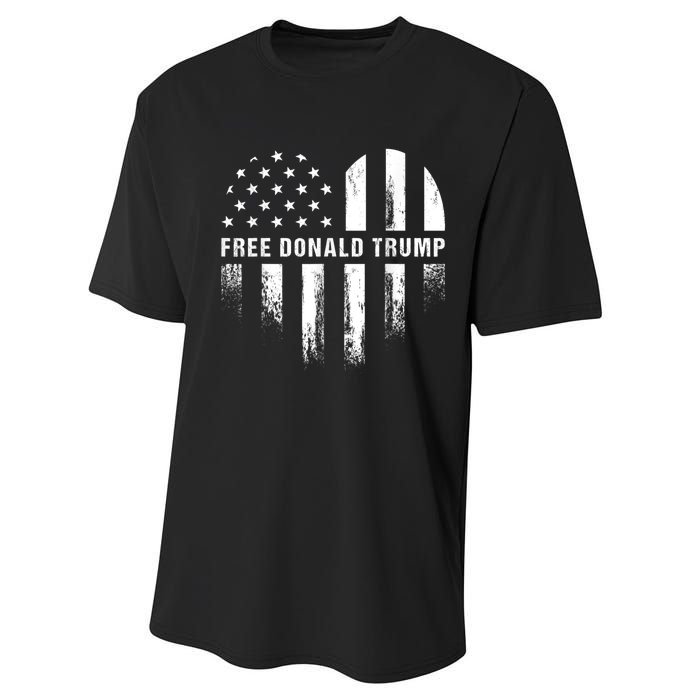 Free Donald Trump Republican Support Performance Sprint T-Shirt