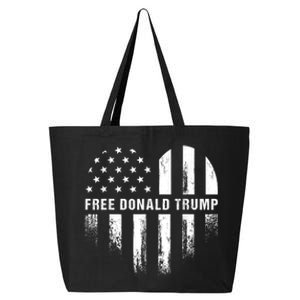 Free Donald Trump Republican Support 25L Jumbo Tote