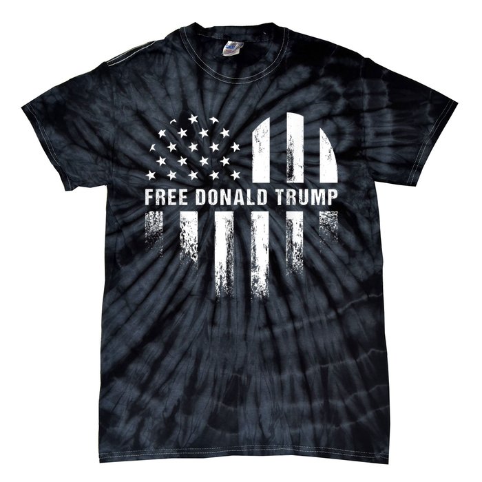 Free Donald Trump Republican Support Tie-Dye T-Shirt