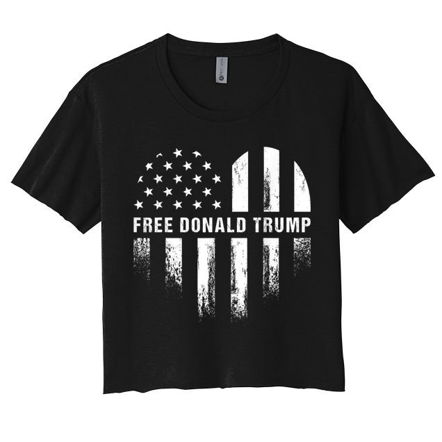 Free Donald Trump Republican Support Crop Top