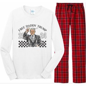 Free Daddy Trump 2024 Long Sleeve Pajama Set