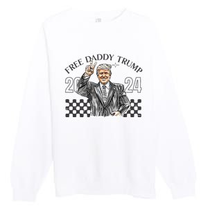 Free Daddy Trump 2024 Premium Crewneck Sweatshirt