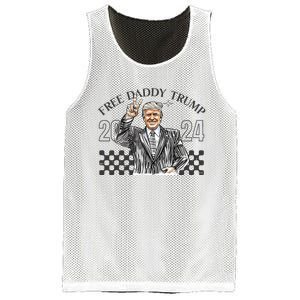 Free Daddy Trump 2024 Mesh Reversible Basketball Jersey Tank