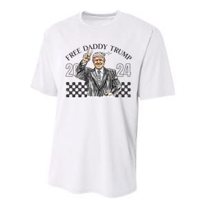 Free Daddy Trump 2024 Performance Sprint T-Shirt