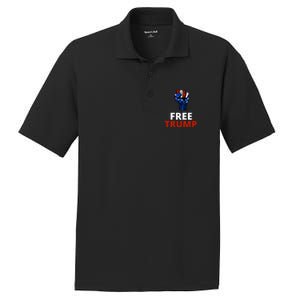 Free Donald Trump Free Trump Republican Support PosiCharge RacerMesh Polo