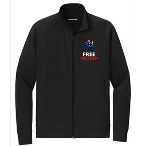 Free Donald Trump Free Trump Republican Support Stretch Full-Zip Cadet Jacket