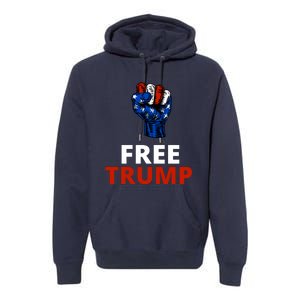 Free Donald Trump Free Trump Republican Support Premium Hoodie